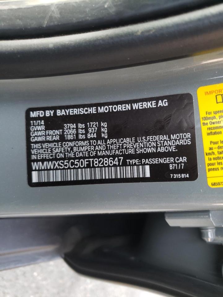 Photo 10 from auction – 2015 MINI COOPER with VIN WMWXS5C50FT828647