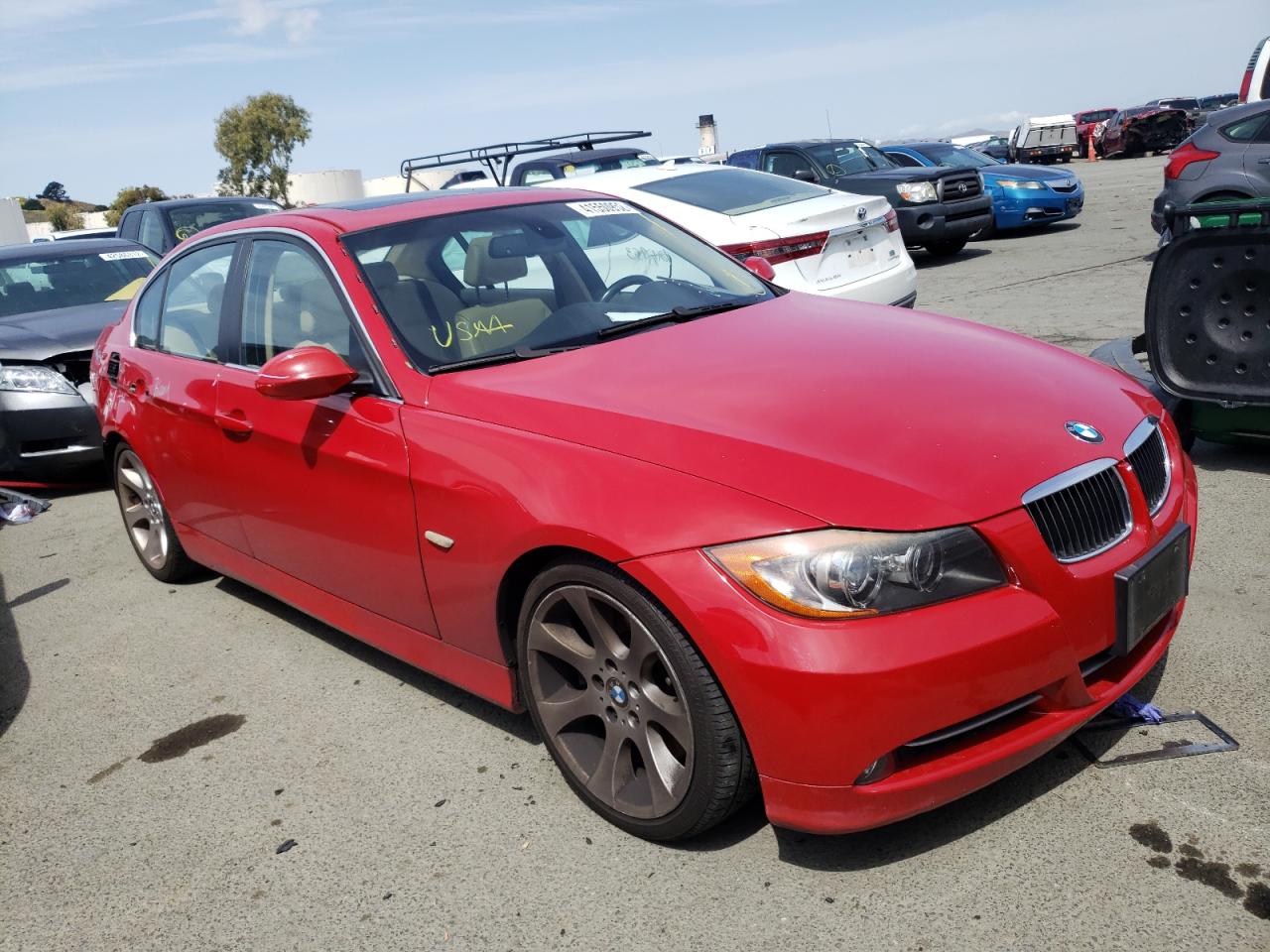 BMW 335 I 2007 with VIN WBAVB73517VH22977 - Photo from auction