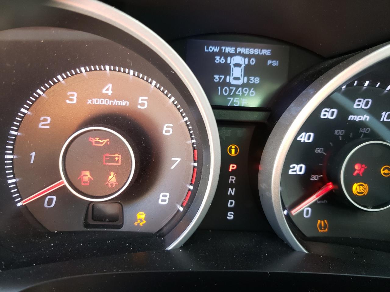 Photo 8 from auction – 2012 ACURA TL with VIN 19UUA9F74CA001286