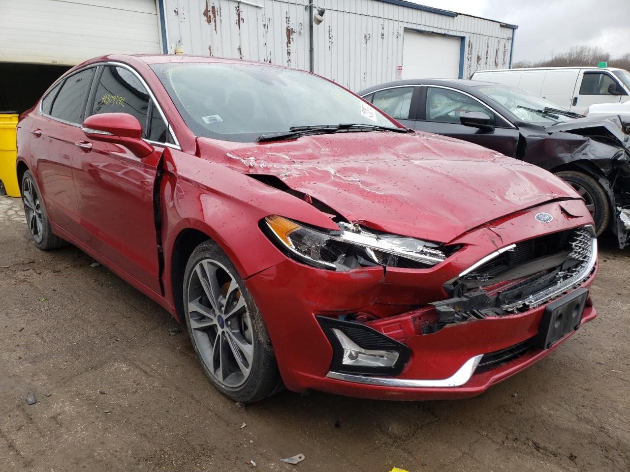 FORD FUSION TIT 2020 with VIN 3FA6P0K91LR119669 - Photo from auction