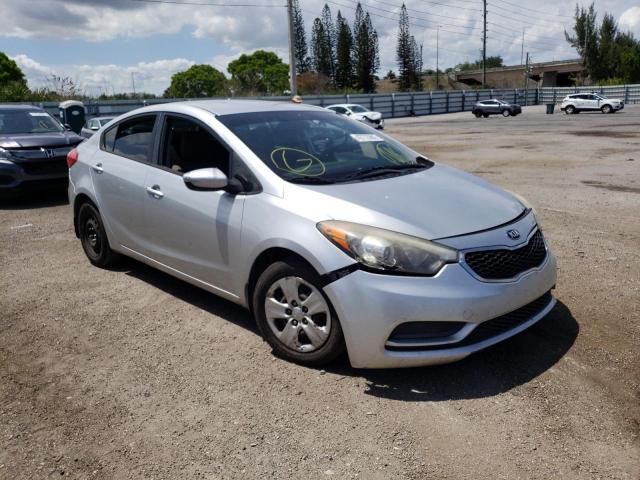 KIA FORTE LX 2014 with VIN KNAFK4A6XE5190346 - Photo from auction