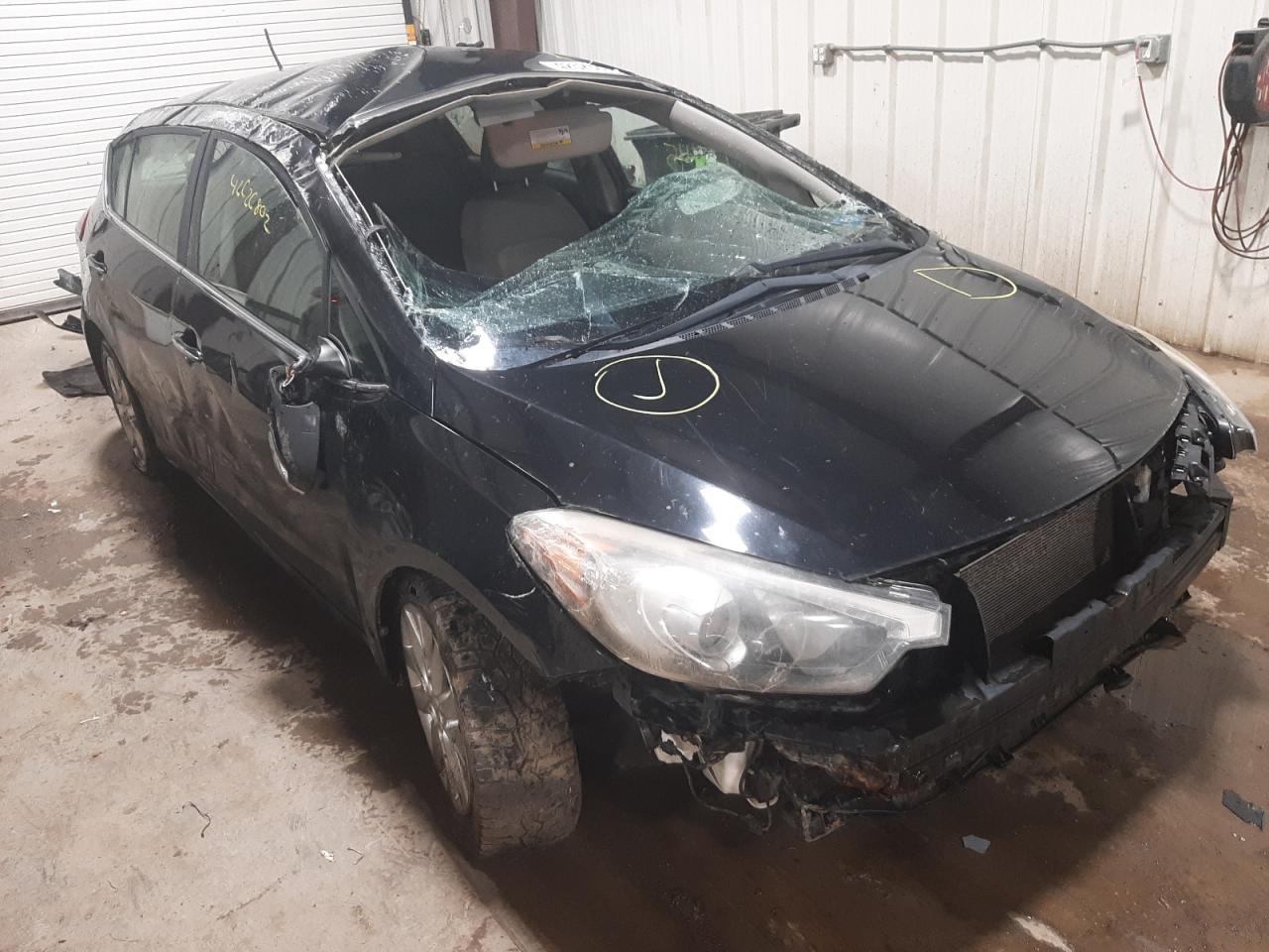 KIA FORTE EX 2014 with VIN KNAFX5A82E5156152 - Photo from auction