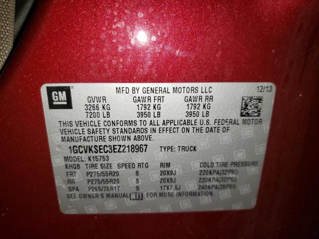 Photo 10 from auction – 2014 CHEVROLET SILVERADO with VIN 1GCVKSEC3EZ218967