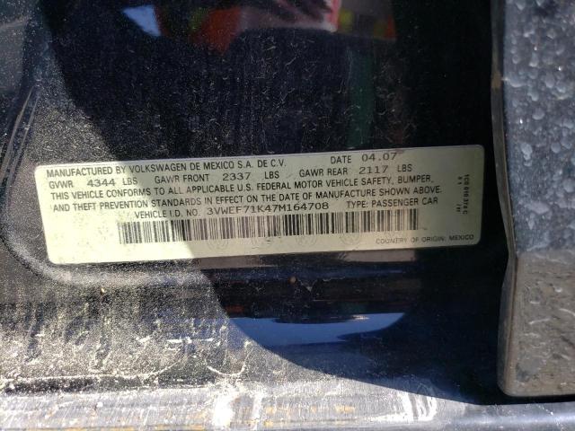 Photo 10 from auction – 2007 VOLKSWAGEN JETTA WOLF with VIN 3VWEF71K47M164708