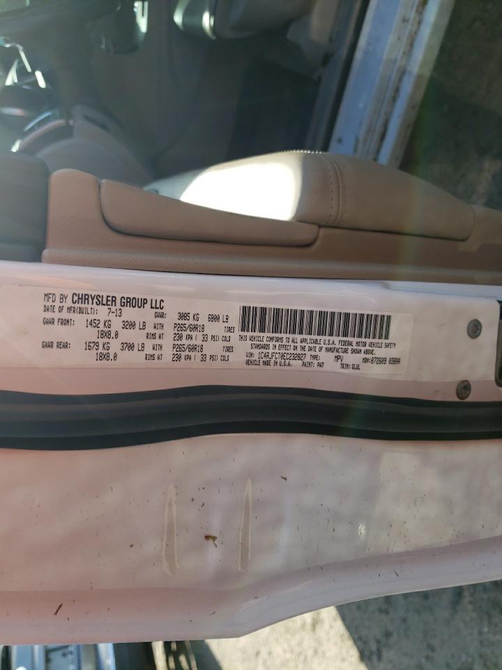 Photo 10 from auction – 2014 JEEP GRAND CHER with VIN 1C4RJFCT0EC232827