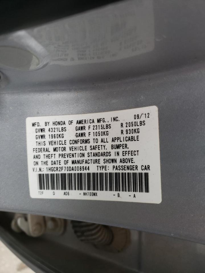 Photo 10 from auction – 2013 HONDA ACCORD EX with VIN 1HGCR2F70DA008944
