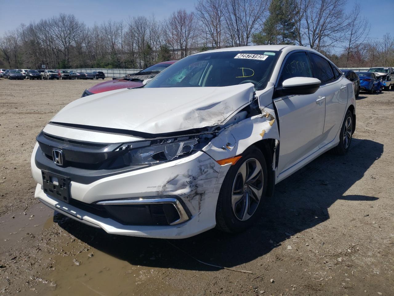 Photo 2 from auction – 2020 HONDA CIVIC LX with VIN 19XFC2F63LE026743