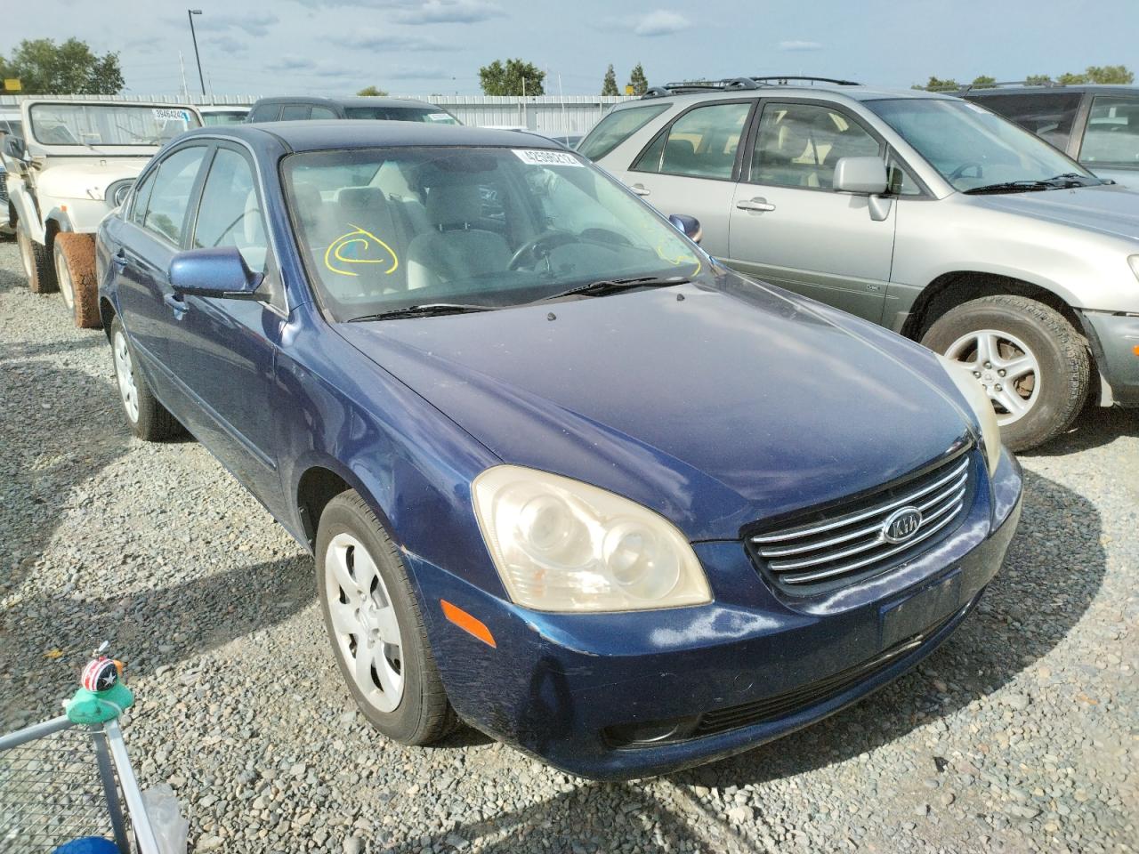 KIA OPTIMA LX 2007 with VIN KNAGE123275089075 - Photo from auction