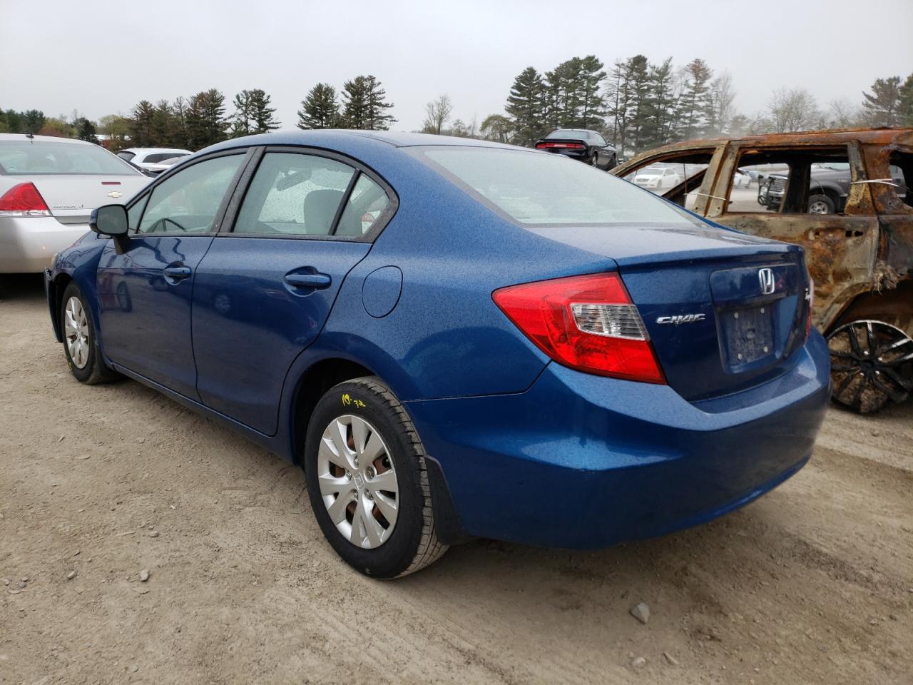 Photo 3 from auction – 2012 HONDA CIVIC LX with VIN 19XFB2F54CE077291