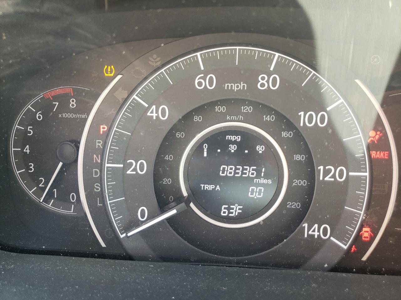 Photo 8 from auction – 2016 HONDA CR-V EX with VIN 5J6RM4H57GL050433