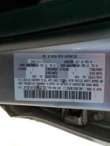 Photo 10 from auction – 2012 MAZDA MAZDA2 with VIN JM1DE1KY3C0142729