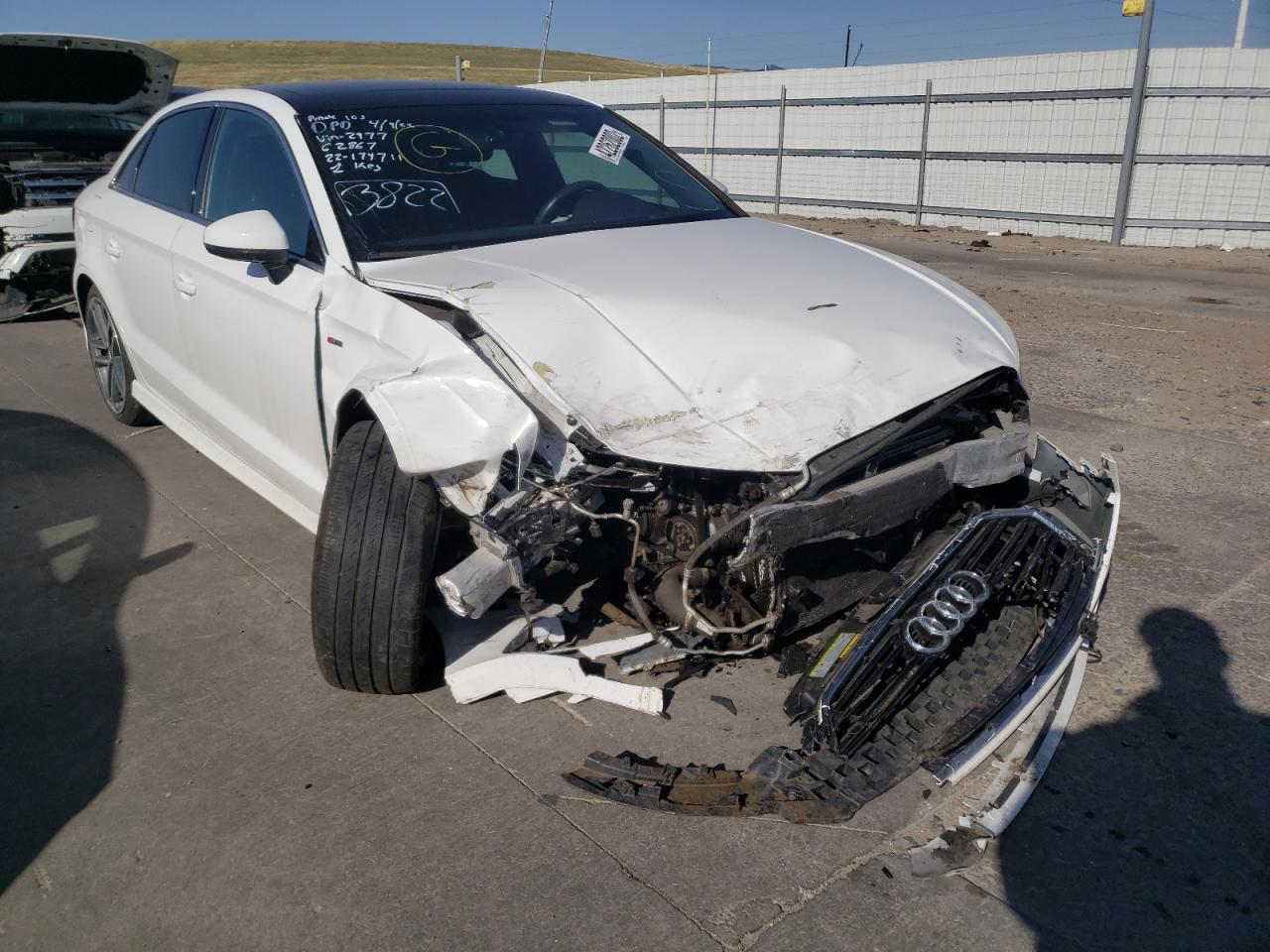 AUDI A3 PREMIUM 2018 with VIN WAUGUGFF1J1092977 - Photo from auction