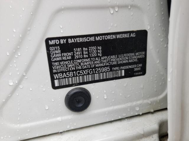 Photo 10 from auction – 2015 BMW 535 I with VIN WBA5B1C5XFG125985
