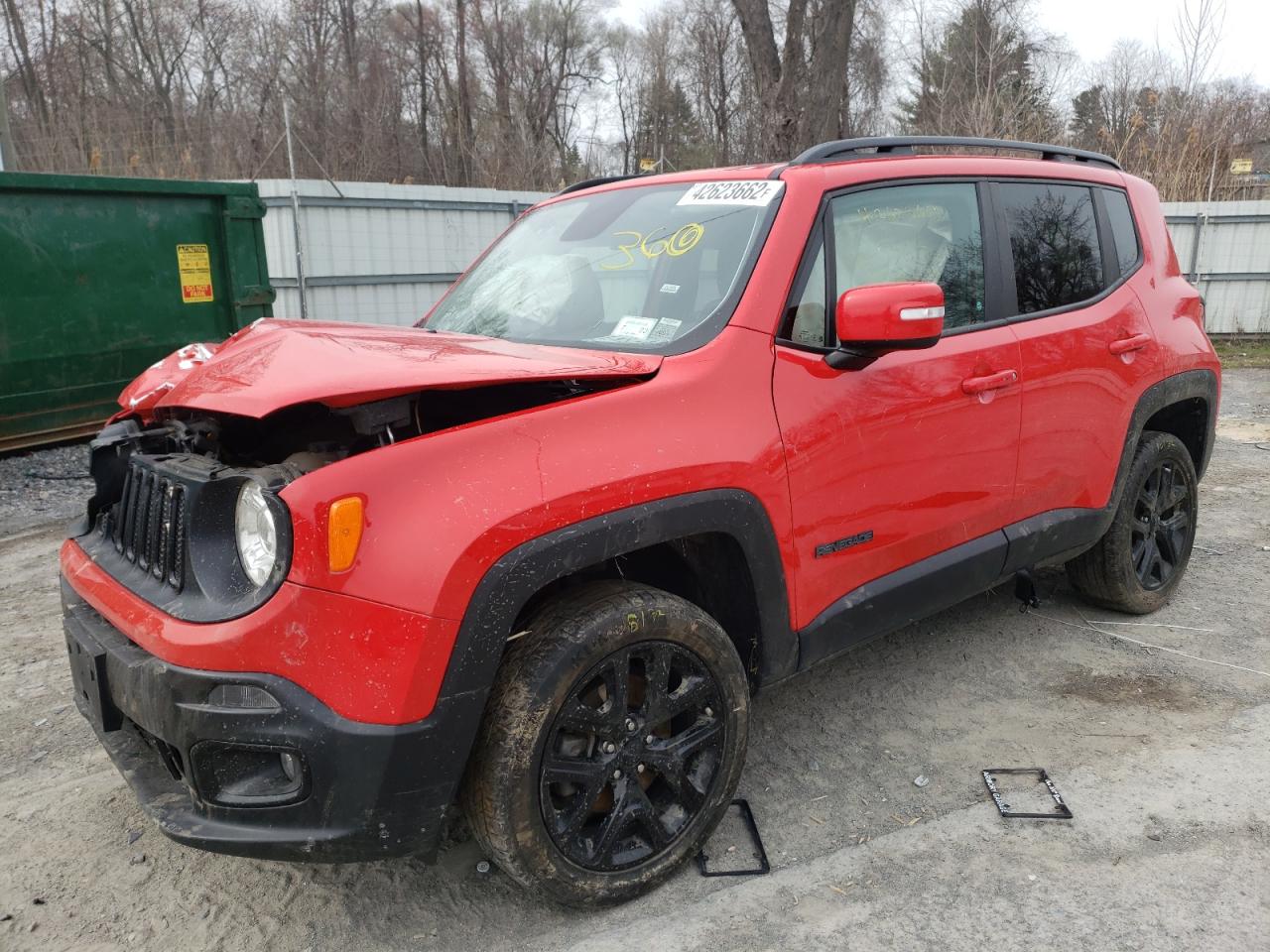 Photo 2 from auction – 2017 JEEP RENEGADE L with VIN ZACCJBBB2HPG08502