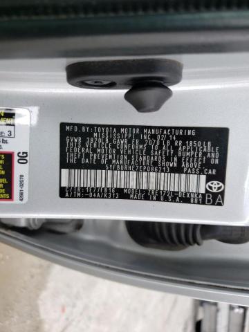 Photo 10 from auction – 2014 TOYOTA COROLLA L with VIN 5YFBURHE7EP086213