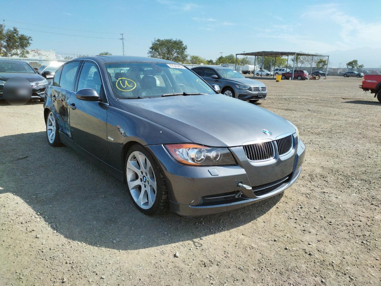 BMW 330 I 2006 with VIN WBAVB33596AZ85794 - Photo from auction