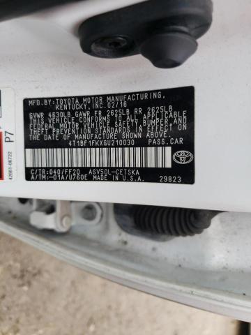 Photo 10 from auction – 2016 TOYOTA CAMRY LE with VIN 4T1BF1FKXGU210030