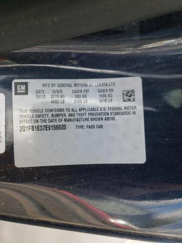 Photo 10 from auction – 2014 CHEVROLET CAMARO LT with VIN 2G1FB1E37E9156605