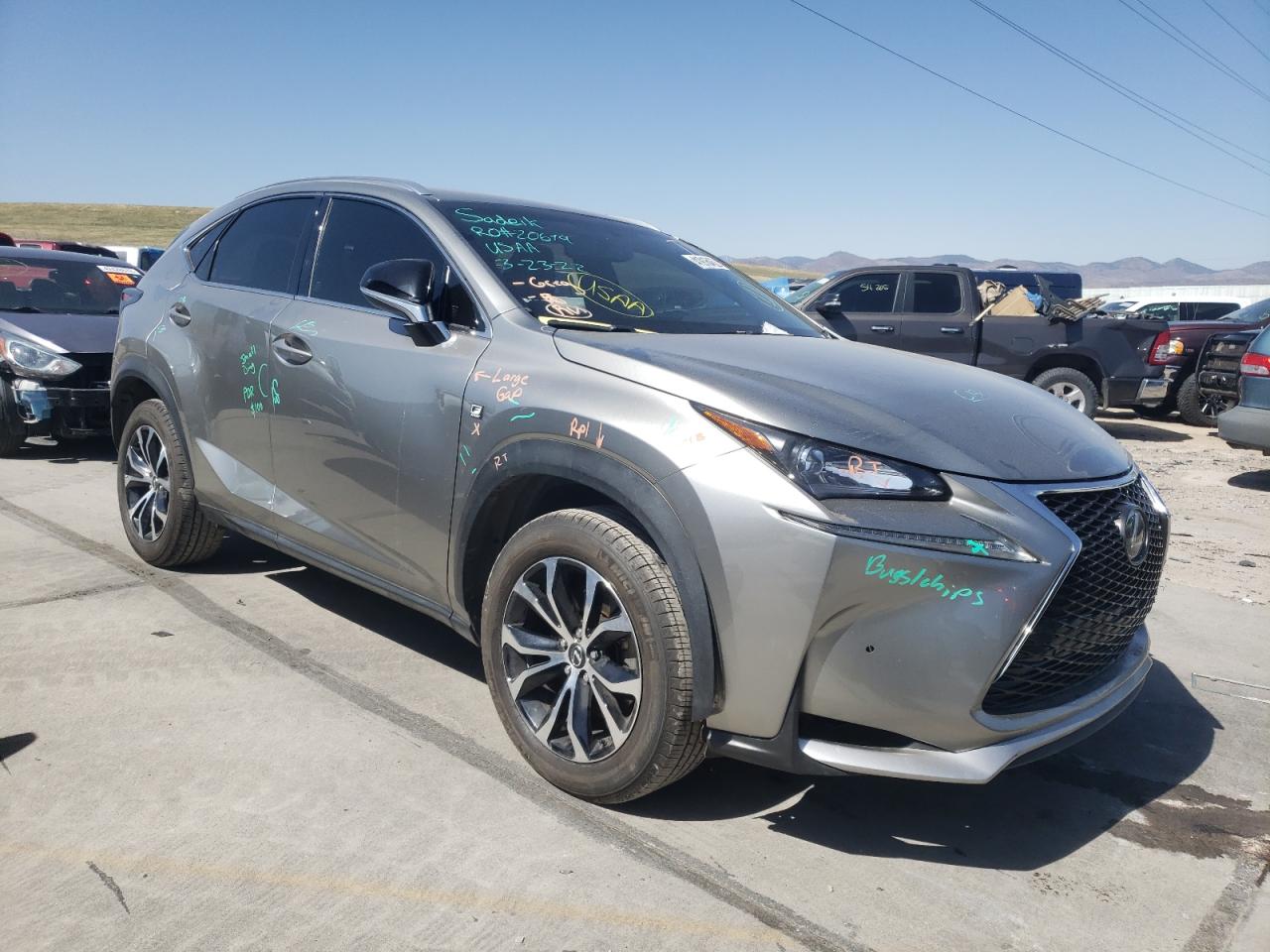 LEXUS NX 200T BA 2017 with VIN JTJBARBZ0H2113000 - Photo from auction