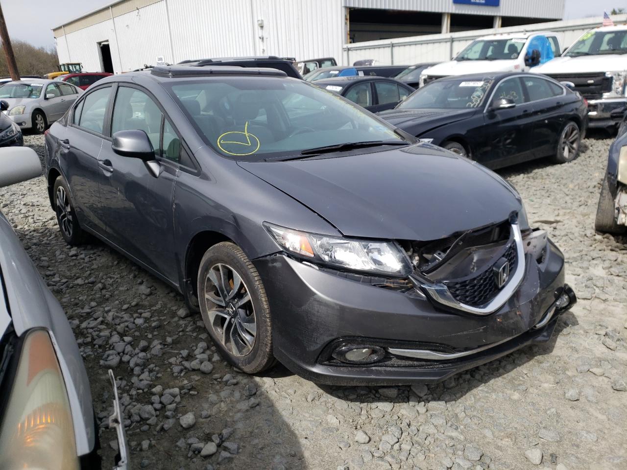 HONDA CIVIC EXL 2013 with VIN 19XFB2F98DE277949 - Photo from auction