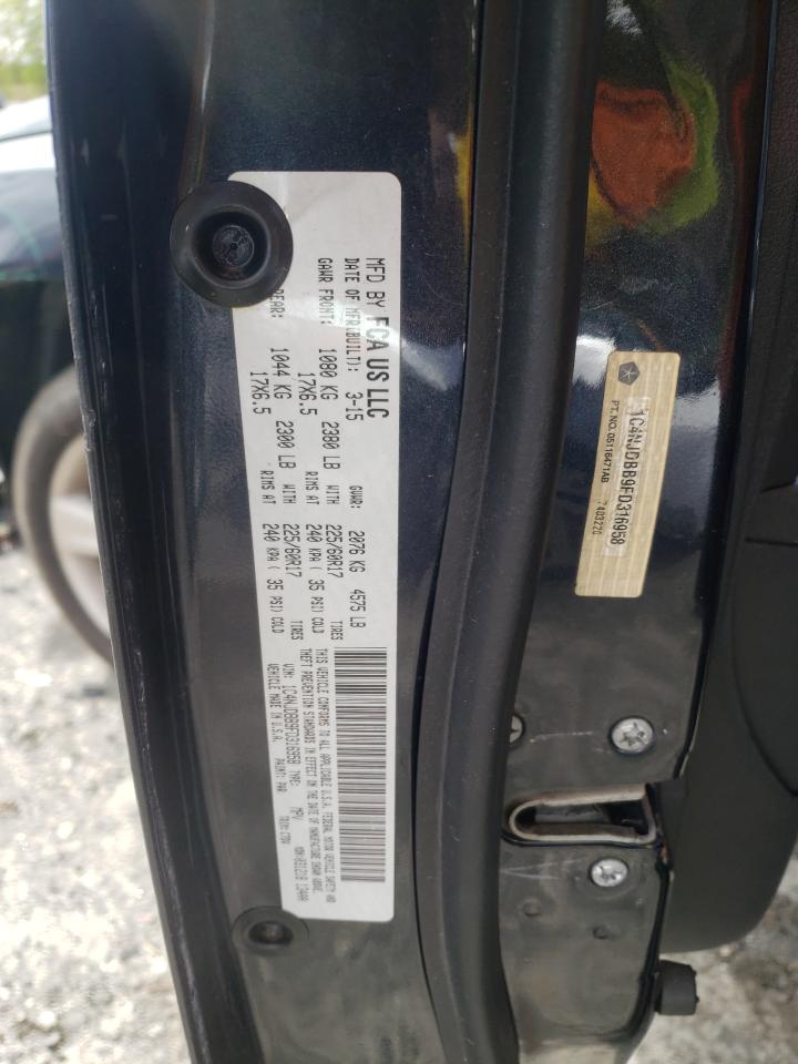 Photo 10 from auction – 2015 JEEP COMPASS SP with VIN 1C4NJDBB9FD316958