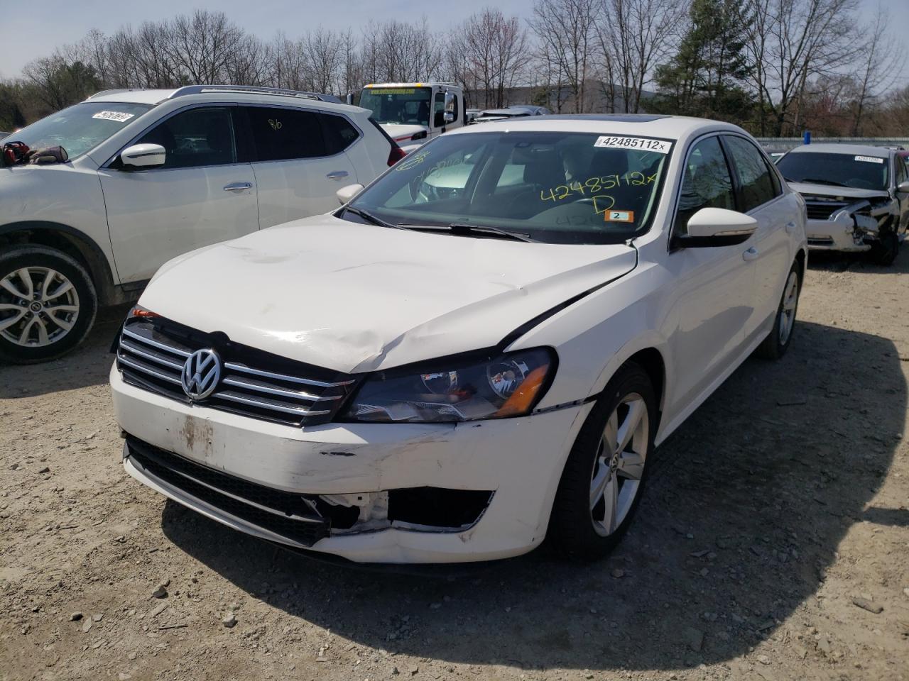 Photo 2 from auction – 2012 VOLKSWAGEN PASSAT SE with VIN 1VWBP7A35CC082197