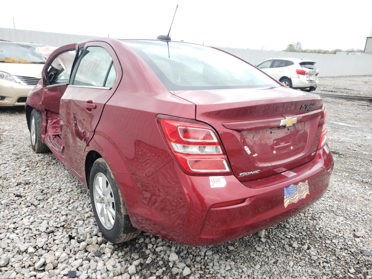 Photo 3 from auction – 2019 CHEVROLET SONIC LT with VIN 1G1JD5SB8K4134344