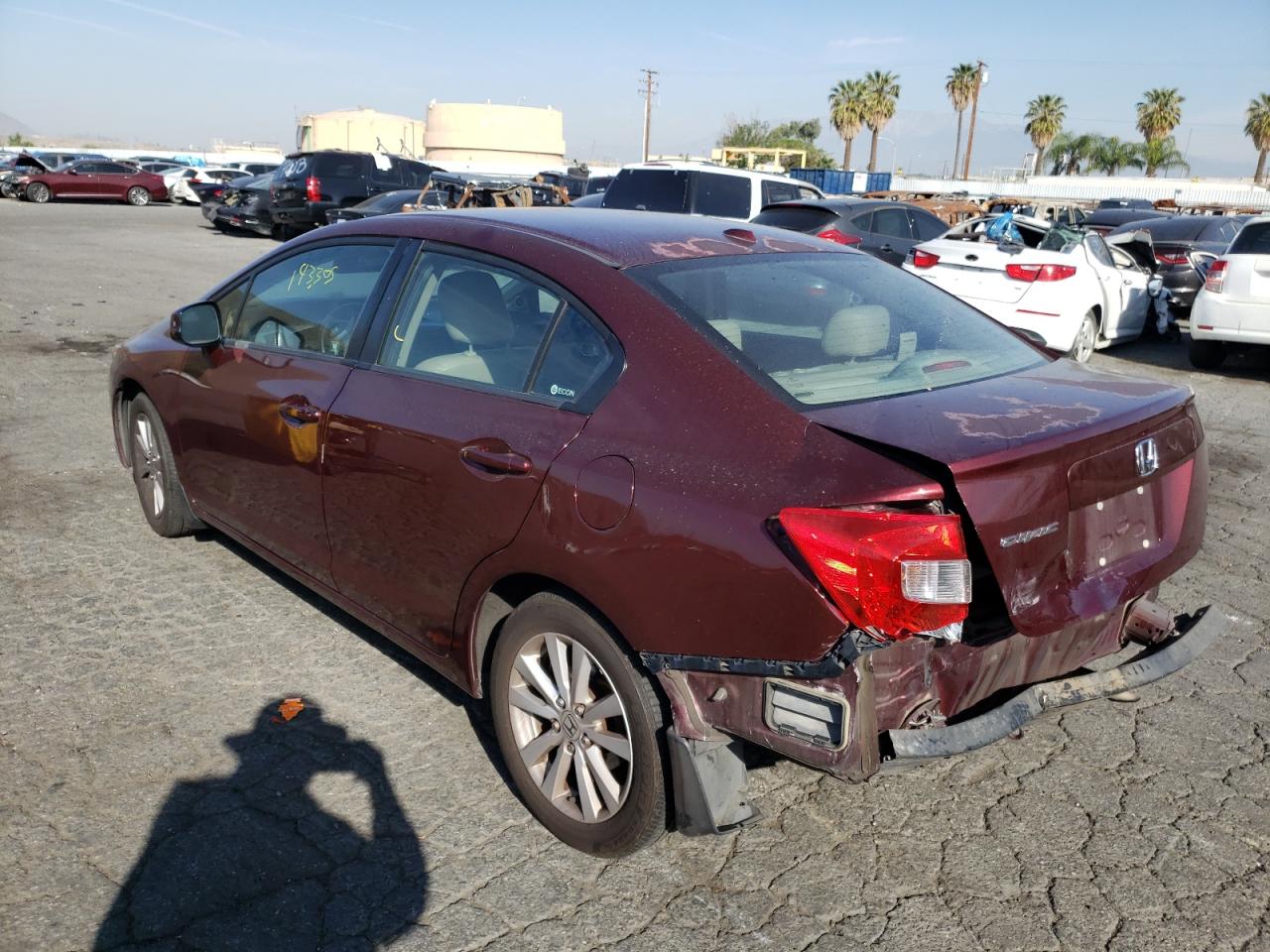 Photo 3 from auction – 2012 HONDA CIVIC with VIN 2HGFB2F95CH540256