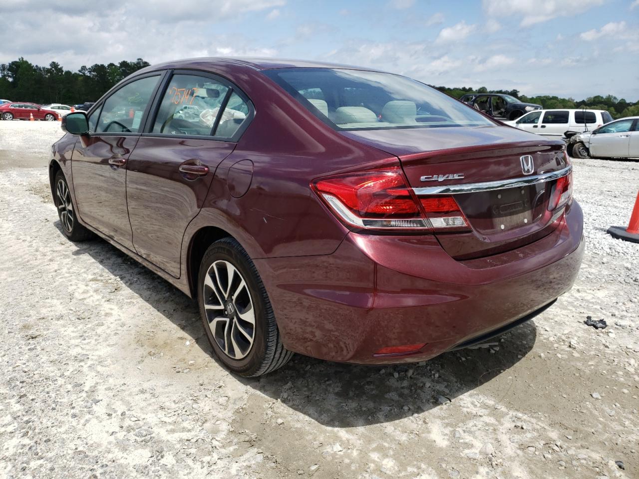 Photo 3 from auction – 2013 HONDA CIVIC EX with VIN 19XFB2F80DE252261