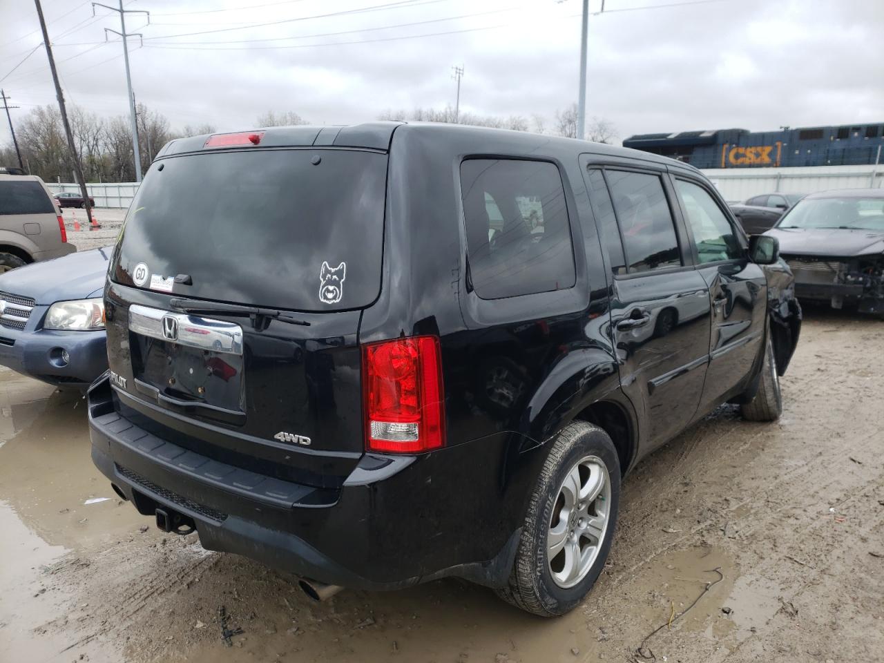 Photo 4 from auction – 2013 HONDA PILOT EXL with VIN 5FNYF4H53DB053971