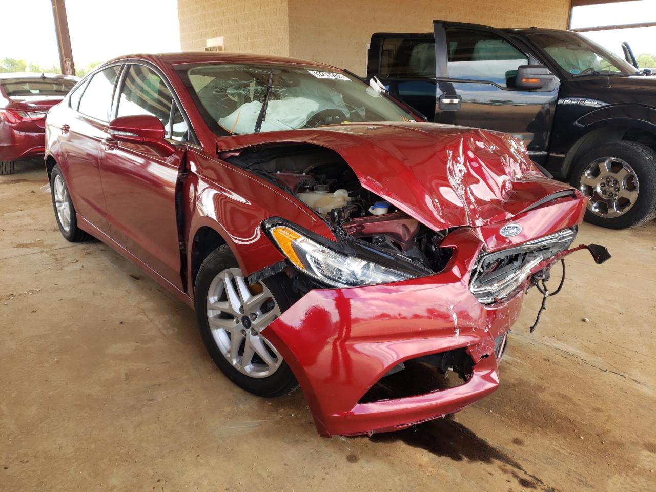 FORD FUSION SE 2014 with VIN 3FA6P0H72ER219059 - Photo from auction