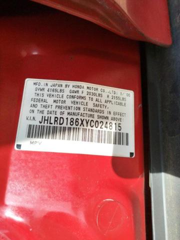 Photo 10 from auction – 2000 HONDA CR-V EX with VIN JHLRD186XYC024815