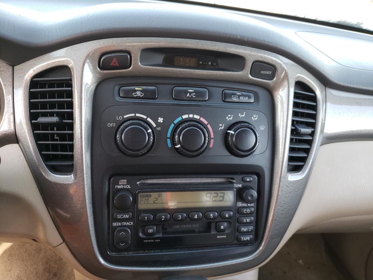 Фото 9 с аукциона – 2002 TOYOTA HIGHLANDER с VIN JTEGF21AX20058695