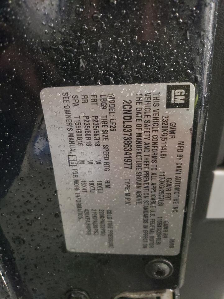 Photo 10 from auction – 2008 CHEVROLET EQUINOX SP with VIN 2CNDL937386341977