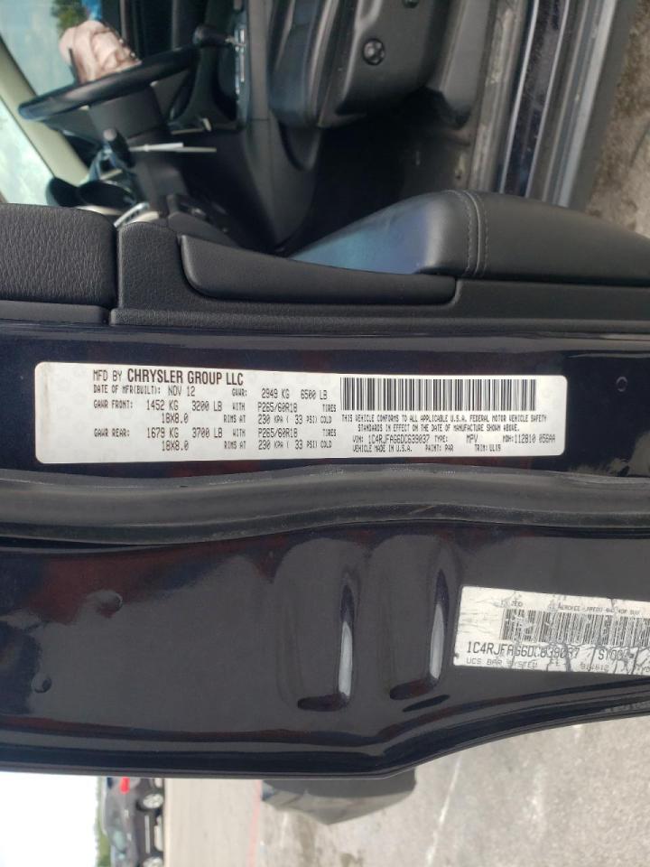 Photo 10 from auction – 2013 JEEP GRAND CHER with VIN 1C4RJFAG6DC639037