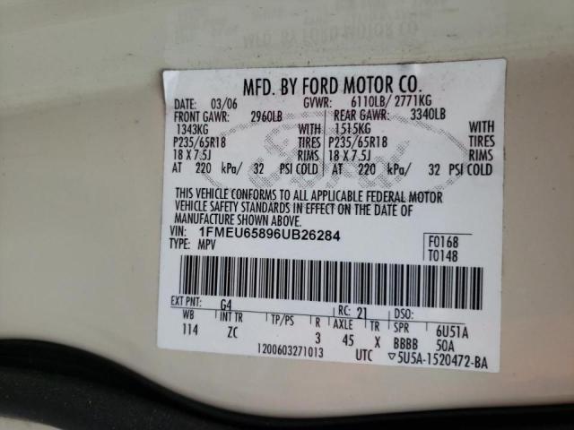 Photo 10 from auction – 2006 FORD EXPLORER L with VIN 1FMEU65896UB26284