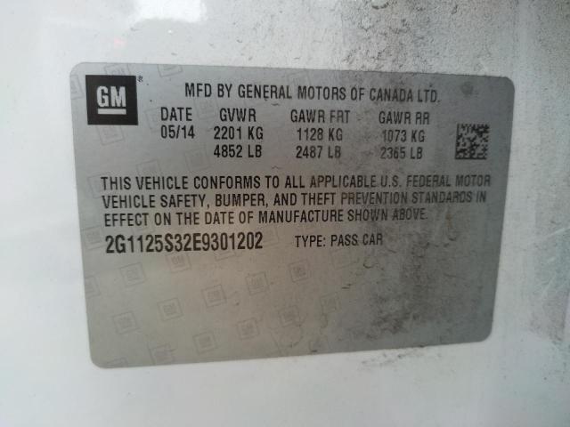 Photo 10 from auction – 2014 CHEVROLET IMPALA LT with VIN 2G1125S32E9301202