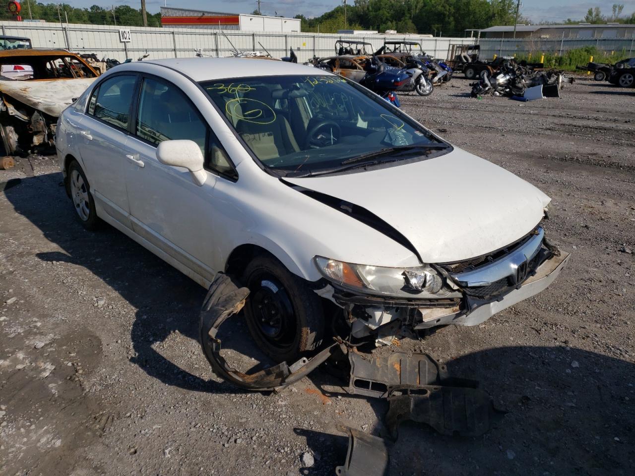 HONDA CIVIC LX 2011 with VIN 19XFA1F56BE006623 - Photo from auction