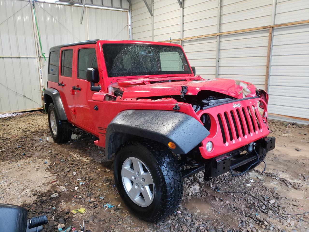 JEEP WRANGLER U 2018 with VIN 1C4BJWDGXJL838696 - Photo from auction