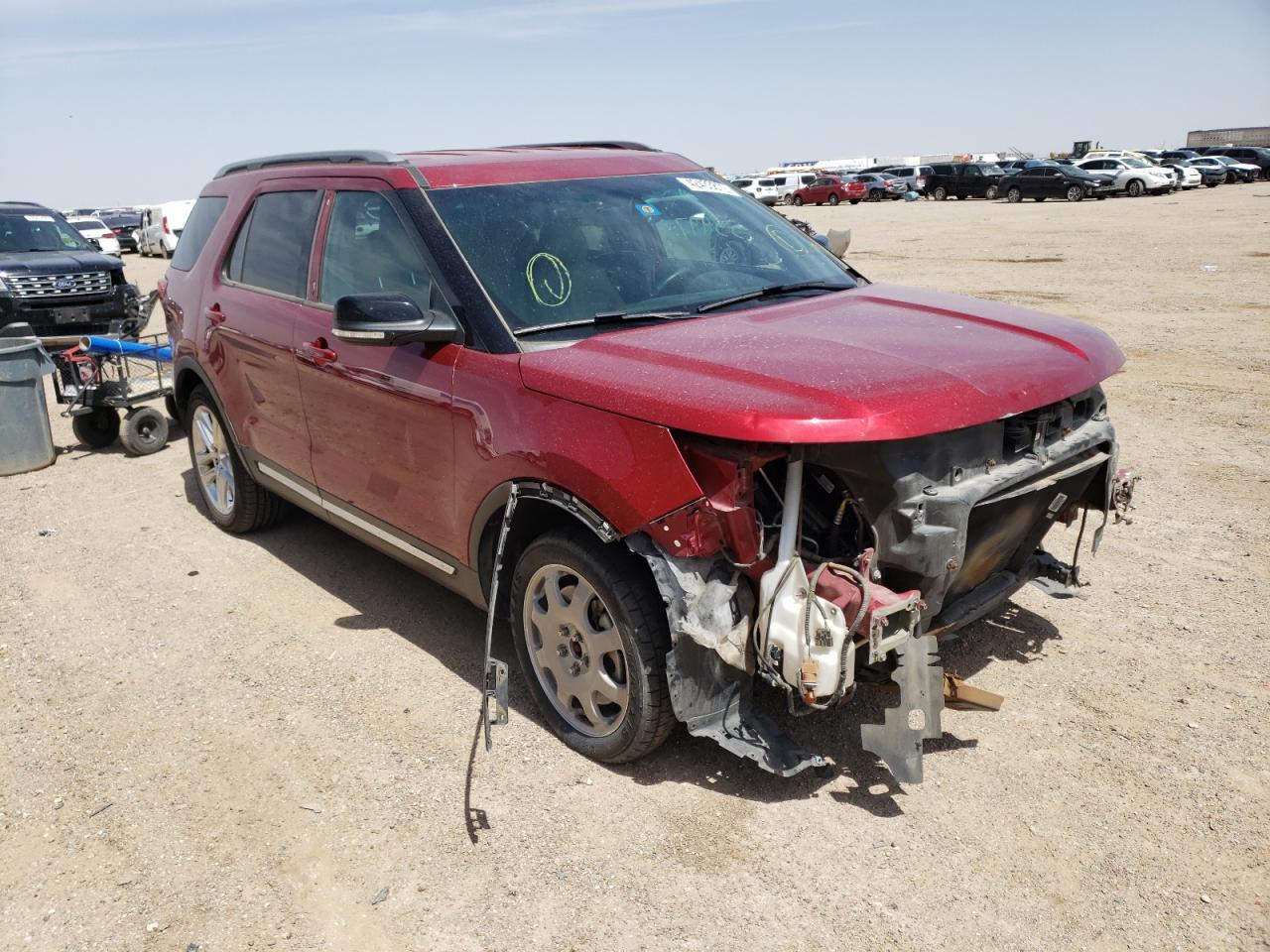 FORD EXPLORER X 2017 with VIN 1FM5K7D82HGA27109 - Photo from auction