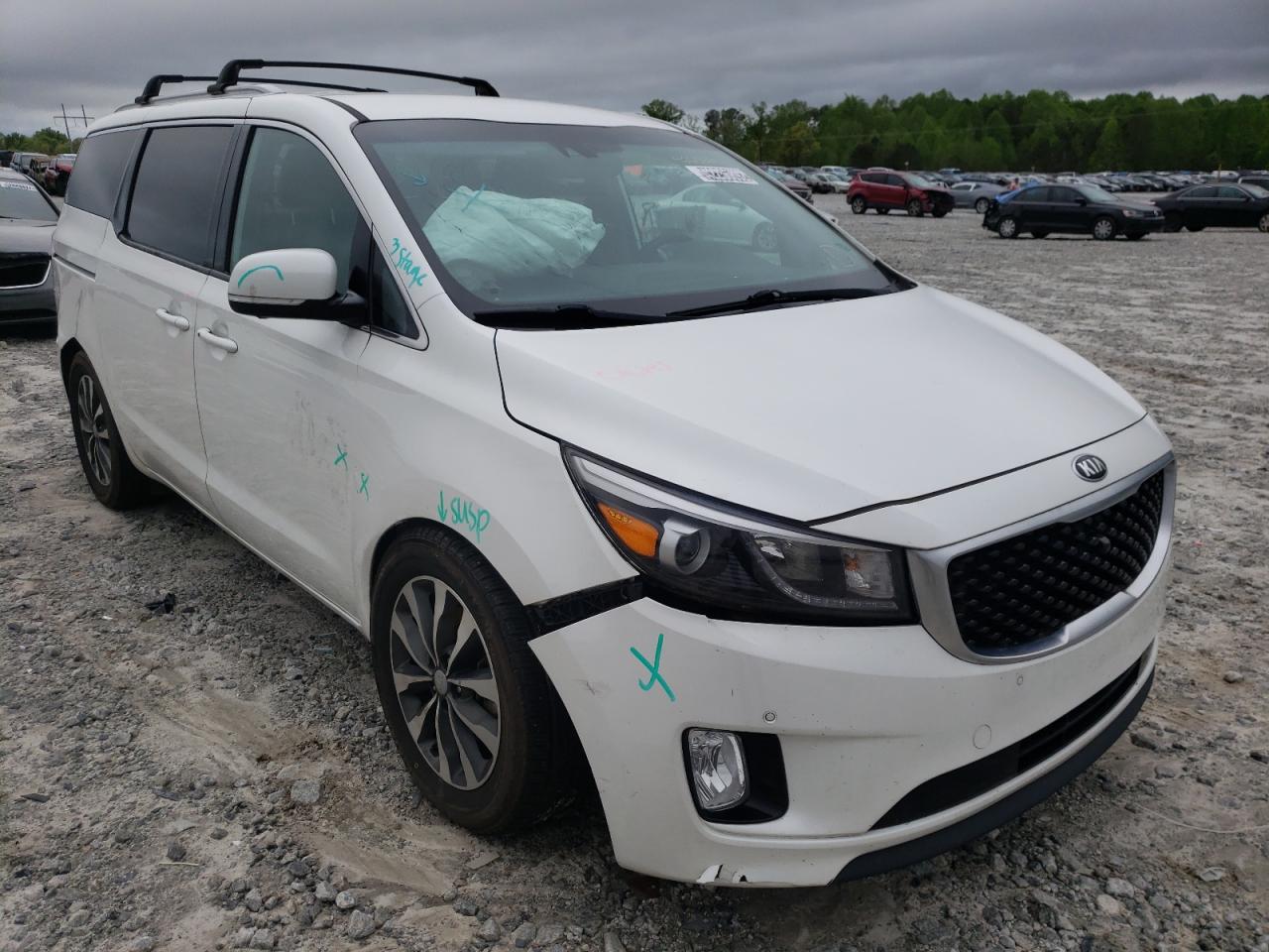 KIA SEDONA EX 2016 with VIN KNDMC5C12G6116480 - Photo from auction