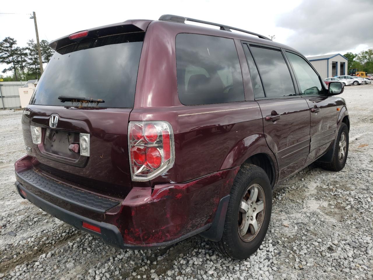 Photo 4 from auction – 2007 HONDA PILOT EXL with VIN 5FNYF28747B024960
