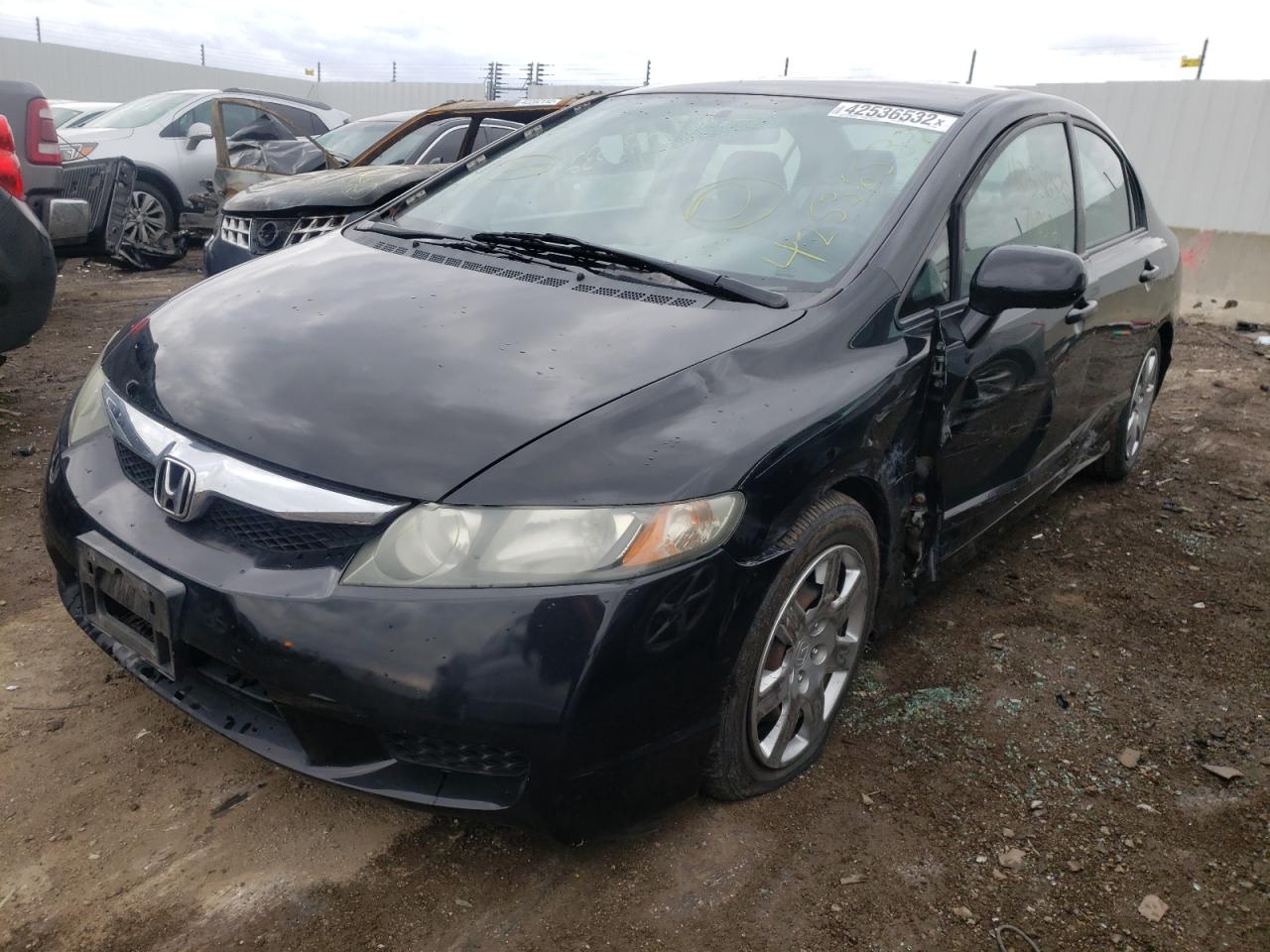 Photo 2 from auction – 2010 HONDA CIVIC LX with VIN 19XFA1F57AE078459