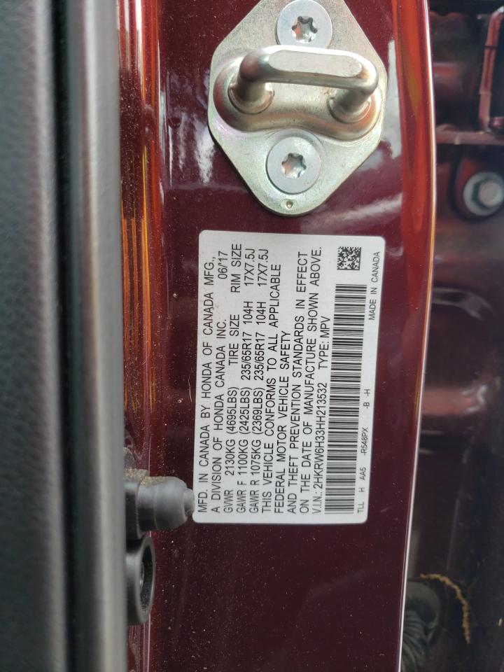 Photo 10 from auction – 2017 HONDA CR-V LX with VIN 2HKRW6H33HH213532