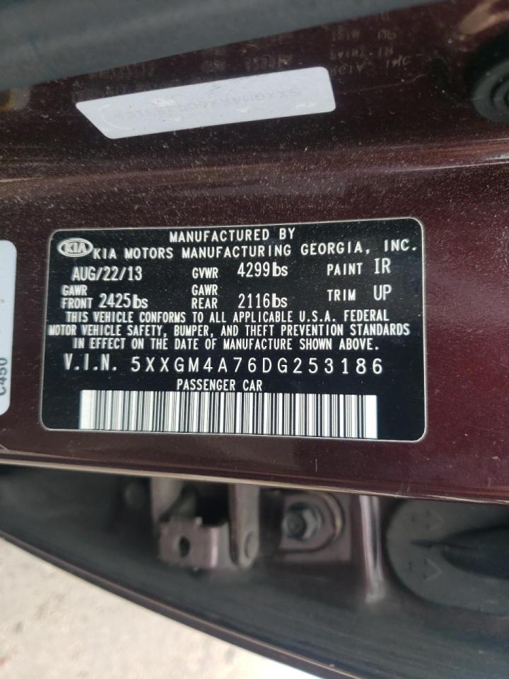 Photo 10 from auction – 2013 KIA OPTIMA LX with VIN 5XXGM4A76DG253186