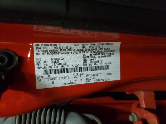 Photo 10 from auction – 2012 FORD FOCUS SE with VIN 1FAHP3F29CL167653