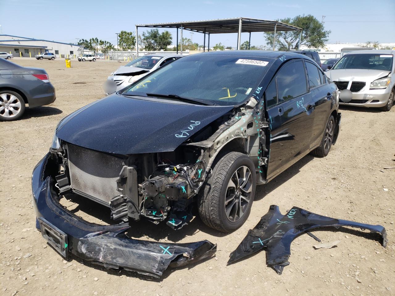 Photo 2 from auction – 2015 HONDA CIVIC EX with VIN 19XFB2F80FE222714