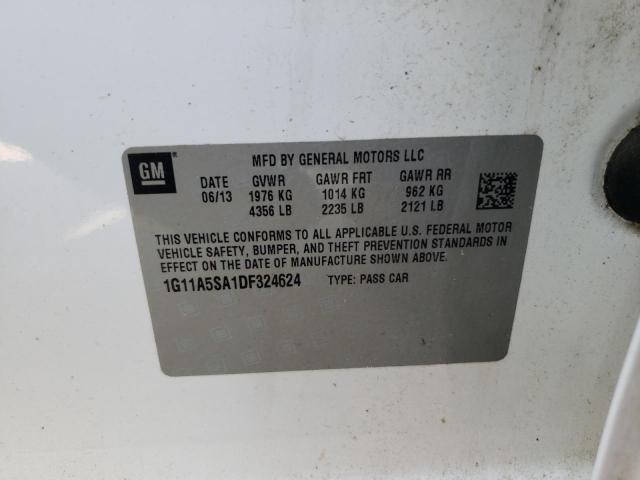 Photo 10 from auction – 2013 CHEVROLET MALIBU LS with VIN 1G11A5SA1DF324624