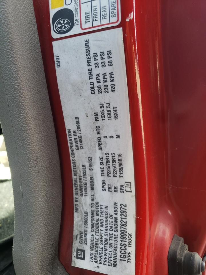 Photo 10 from auction – 2007 CHEVROLET COLORADO with VIN 1GCCS199978212972