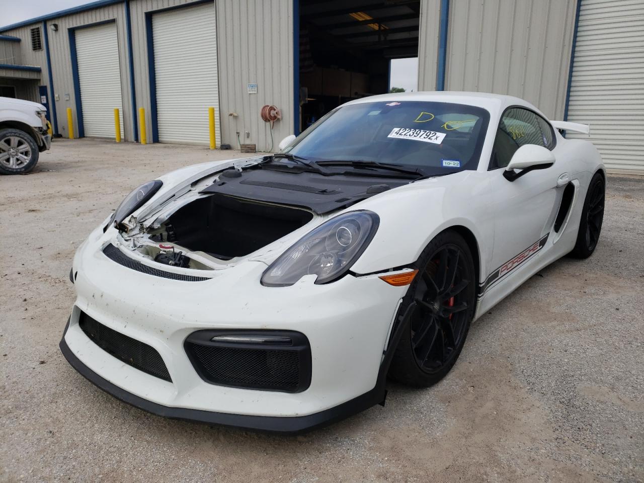 Photo 2 from auction – 2016 PORSCHE CAYMAN GT4 with VIN WP0AC2A80GK192529